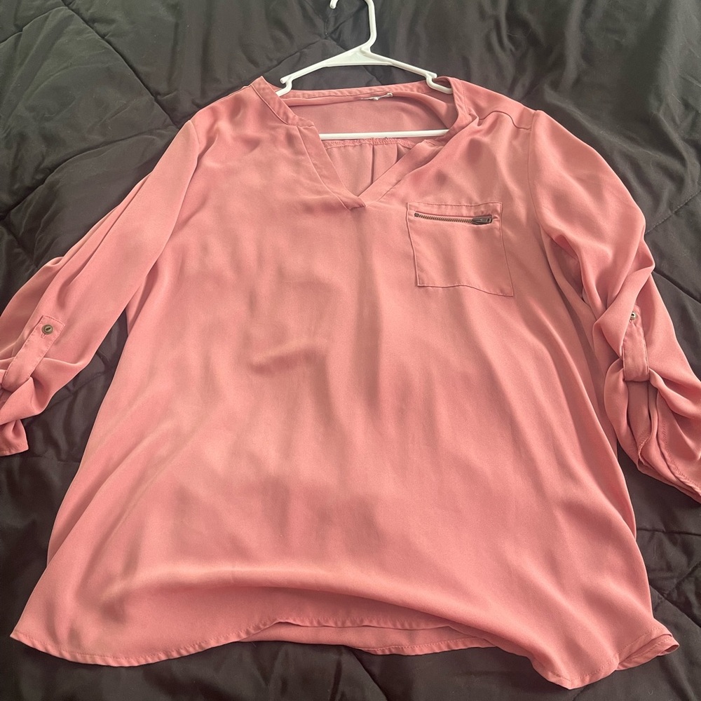 Maurices rose pink XL blouse